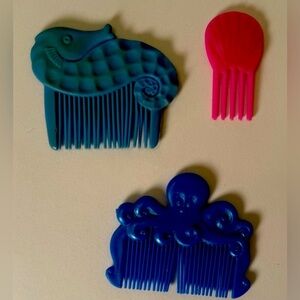 Vintage Kenner Sea Wees Comb Lot  Of 3*CUTE